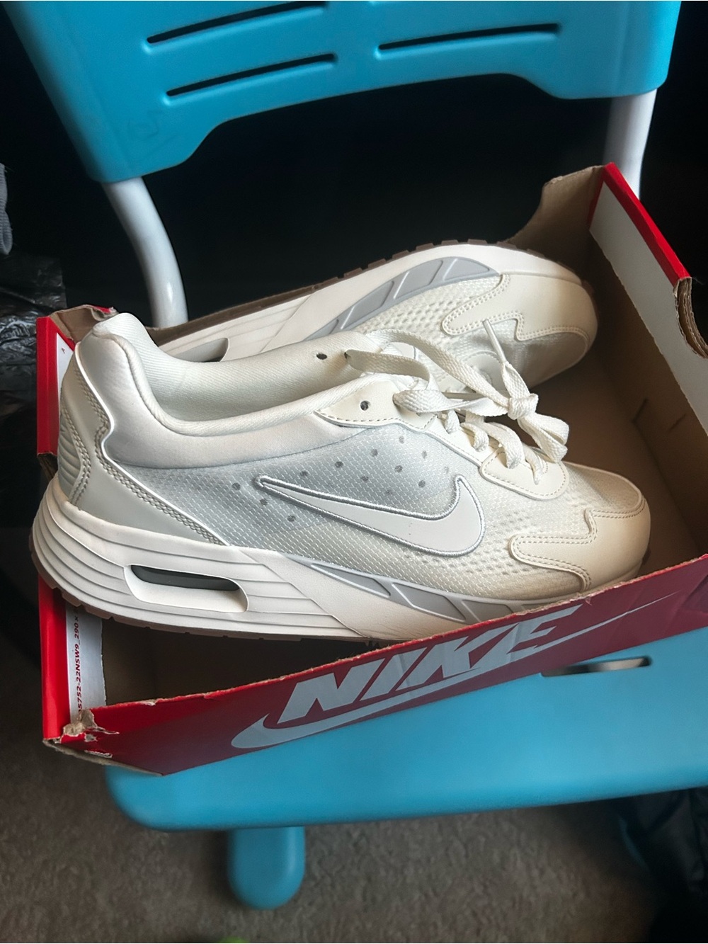 Nike Red Shoe Box with White Label